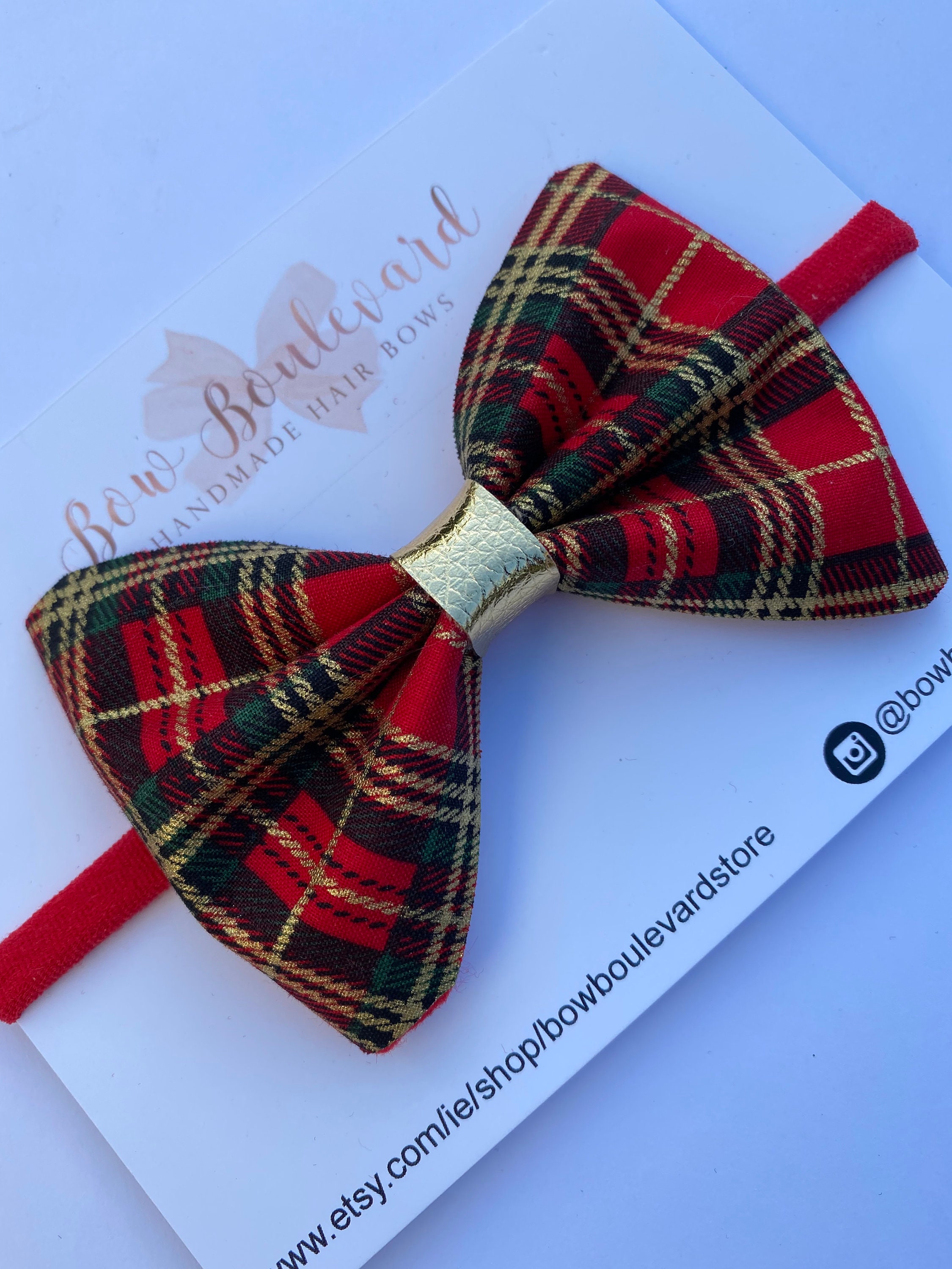 BowBoulevardStore Red Velvet Bow