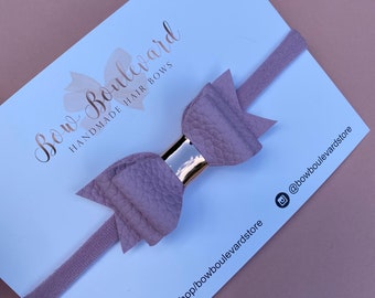 Soft lilac baby headband