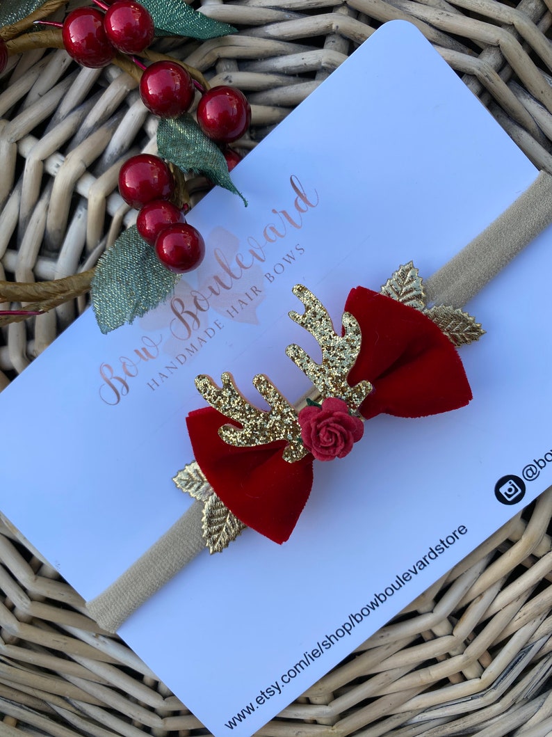 Christmas Headband Etsy