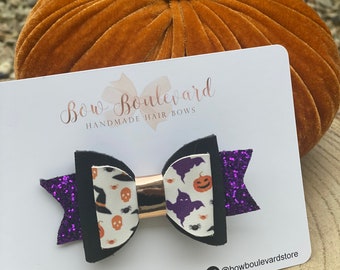 Halloween triple layer bow