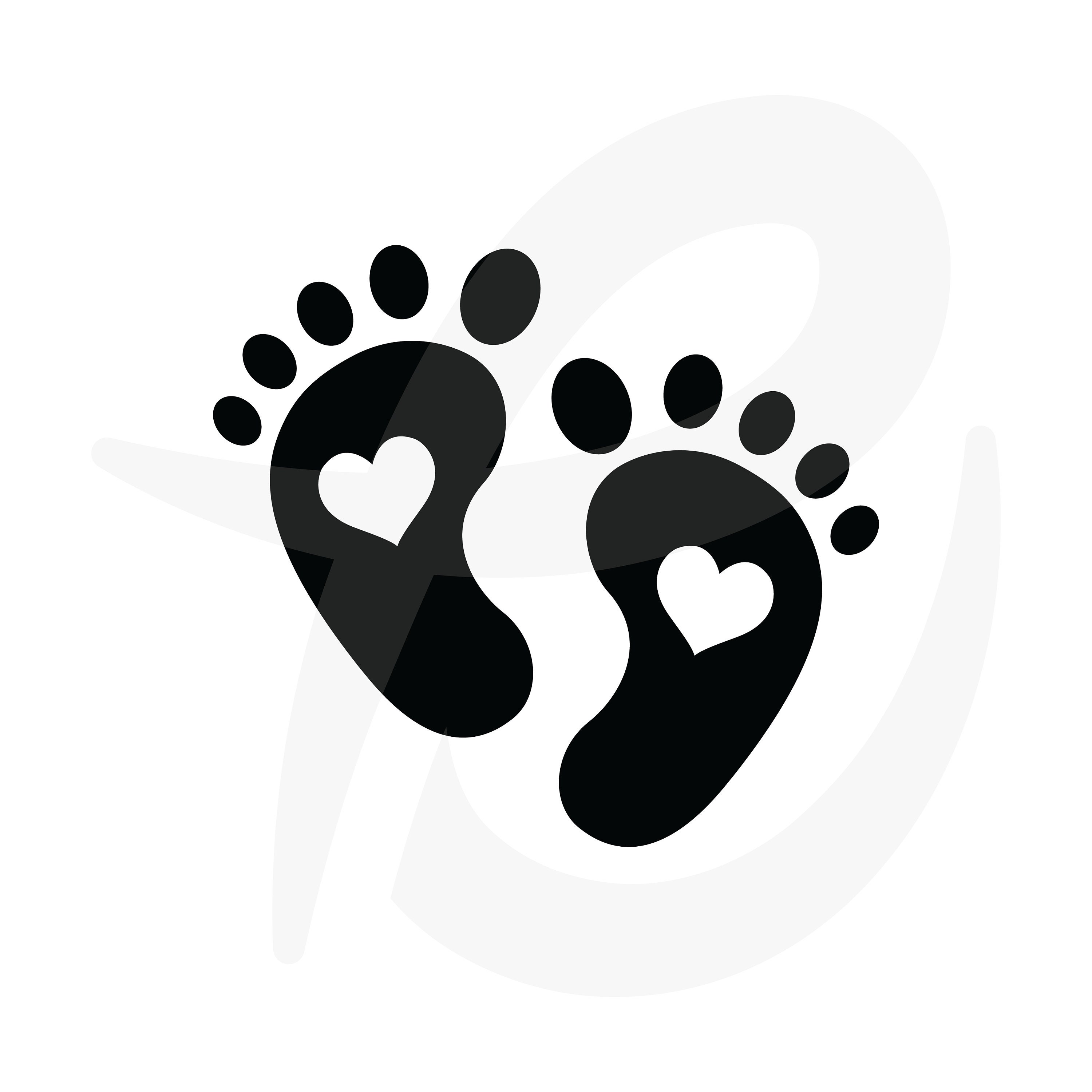 Baby Foot Prints Silhouette Feet Clipart Free Svg File Svg Heart The