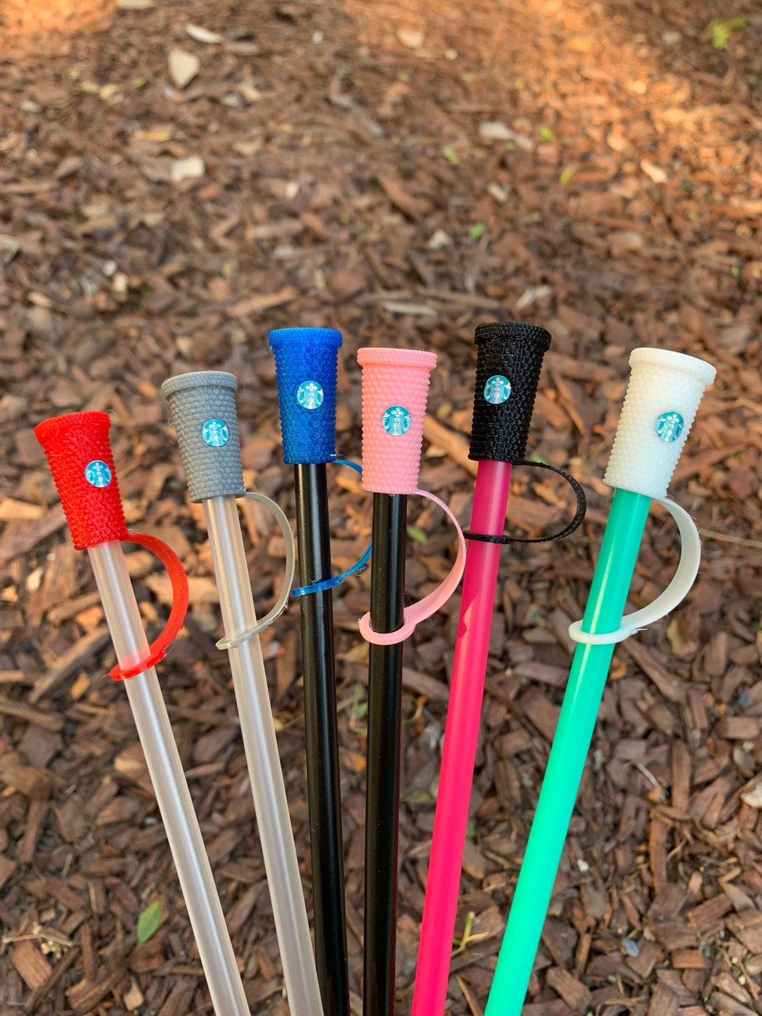 Straw Covers Starbucks Inspired Miniature Studded Tumbler Etsy