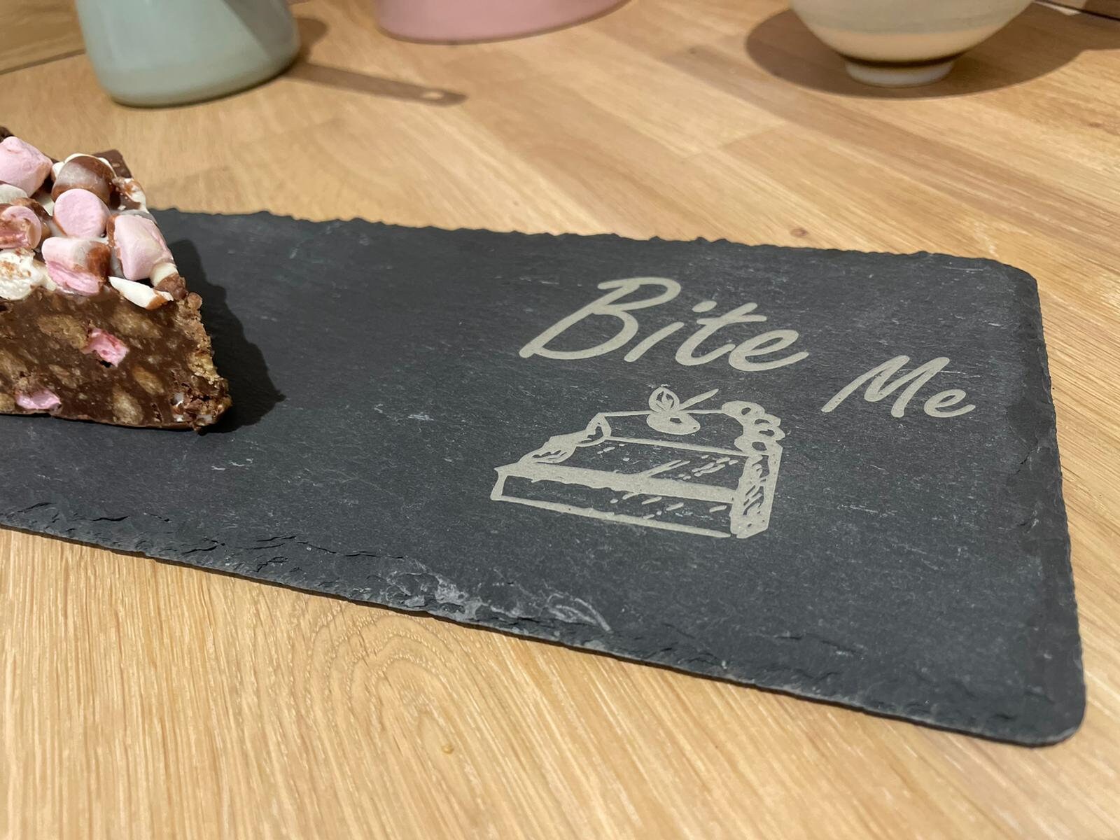 Laser Cut Slate Serving Platter Etsy