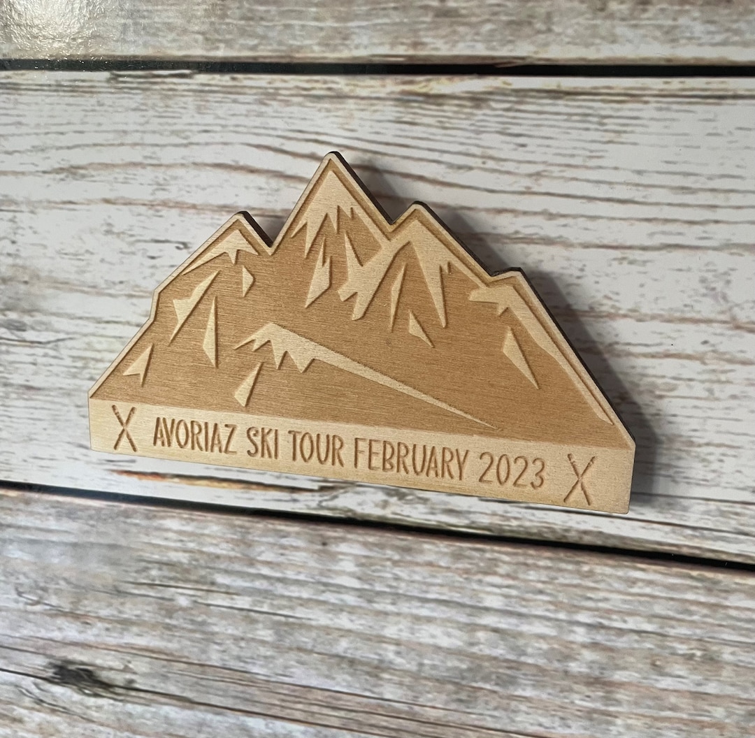 Personalised Ski Mountain Fridge Magnet Unique Gift Memento - Etsy UK