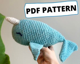 Narwhal Stuffed Animal Crochet PDF PATTERN
