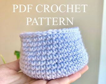 Crochet Any Size Bowl PDF Pattern (Digital)