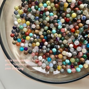 DIY 4 mm gemstone beads healing stones mix gemstone beads rose quartz tiger eye citrine amethyst obsidian rock crystal smoky quartz 50/100/200 image 1