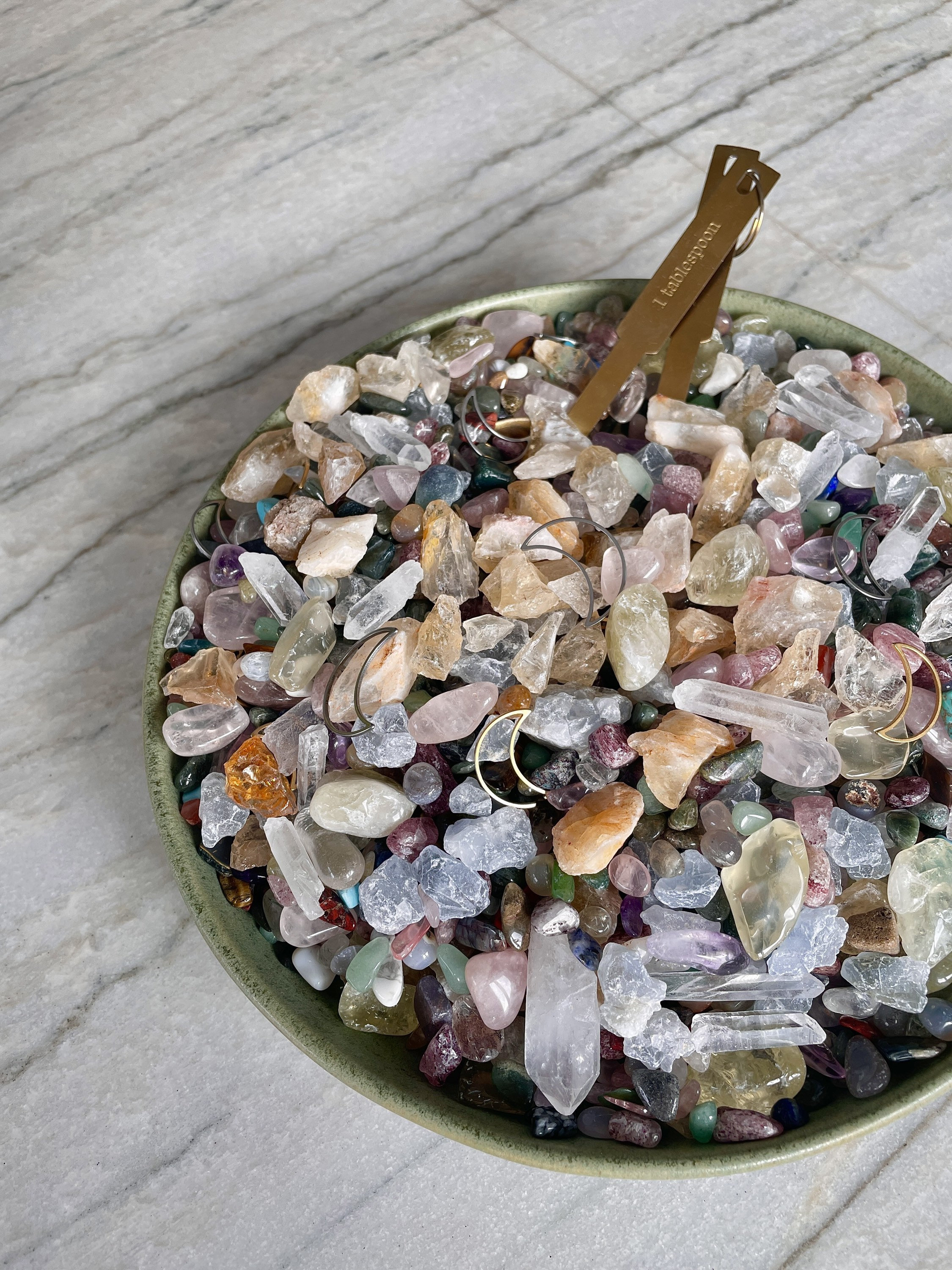 Ensemble de pierres précieuses pour enfants - avec porte-clés - Crystals by  Lina