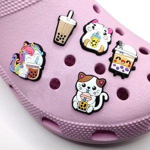 Boba Tea Shoe Charm | Bubble Tea Shoe Charm