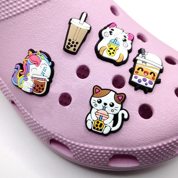 Boba Tea Shoe Charm | Bubble Tea Shoe Charm