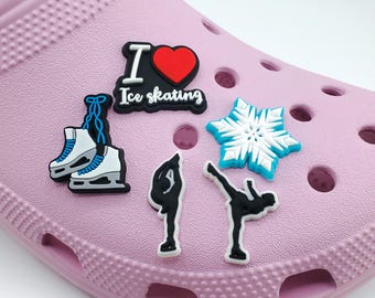 Ice Skates Shoe Charm: Figure Skating Clog Decoration