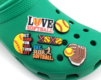 Softball Shoe Charms | Softball Charm Set