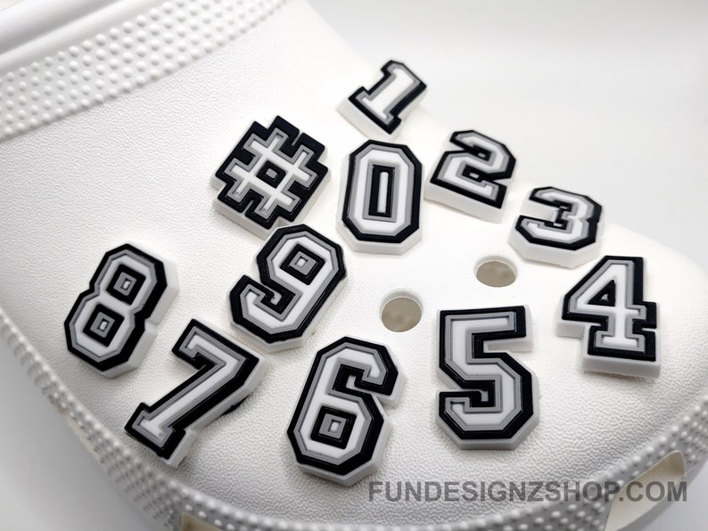 Numbers and Letters Shoe Charms for Clogs or Crafts Etsy