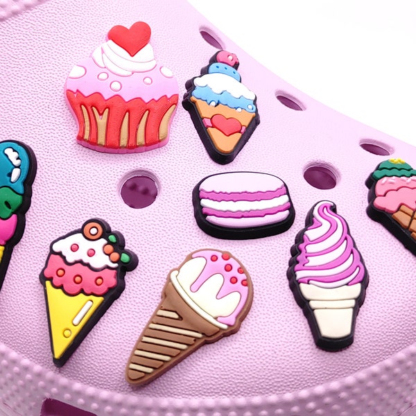 Sweet Treats Shoe Charms | Ice Cream | Macaron | Cupcake