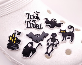 Halloween Shoe Charms | Haunted House| Grim Reaper | Bats | Happy Halloween