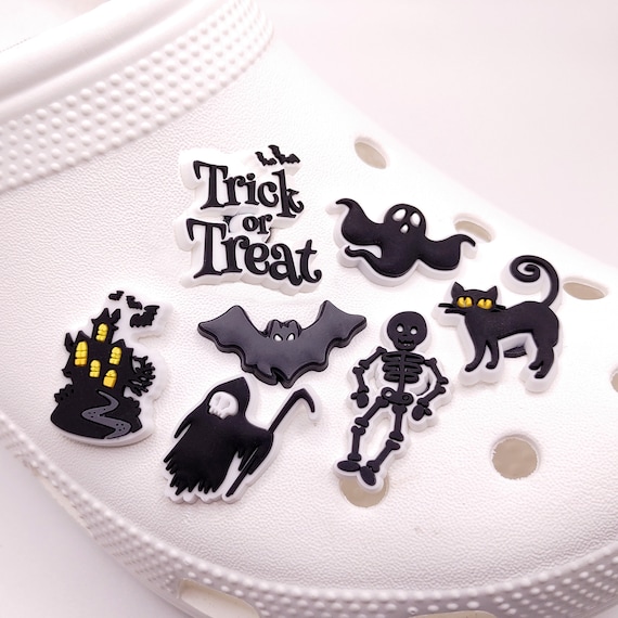Halloween Shoe Charms | Haunted House| Grim Reaper | Bats | Happy Halloween