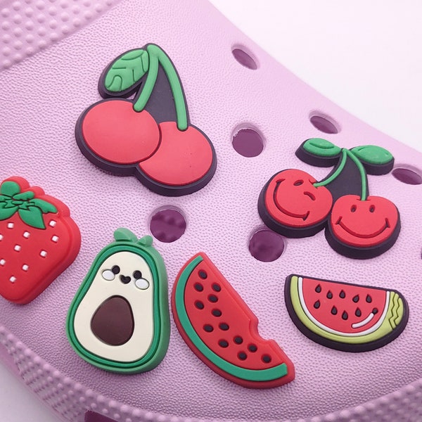 Fruit Shoe Charms | Cherry | Strawberry | Avocado