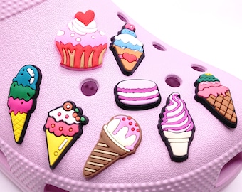 Sweet Treats Shoe Charms | Ice Cream | Macaron | Cupcake