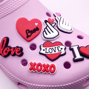 Heart Shoe Charms | Valentines Day Shoe Charm