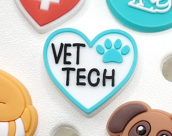Vet Tech Shoe Charms: Veterinarian Gift