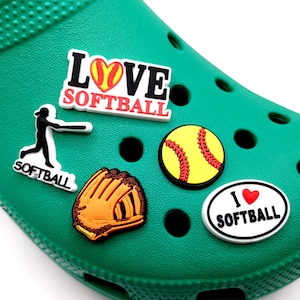 Softball Shoe Charm | Softball Glove Charm