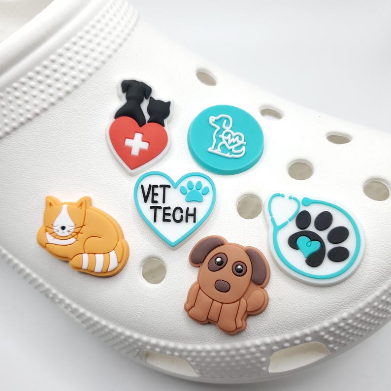 Vet Tech Shoe Charms | Veterinarian Charms | Vet Tech Gift | Vet Tech Week Gift image 9