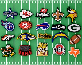 football croc charms