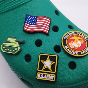 military croc charms
