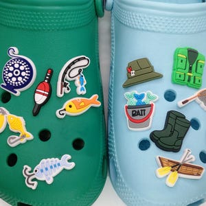 Fishing Shoe Charms: Fly Fishing Clog Decorations