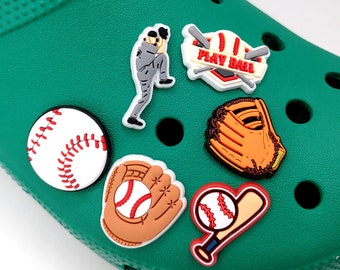 Baseball Glove Shoe Charm | Baseball Shoe Charm | Baseball Bat Charm