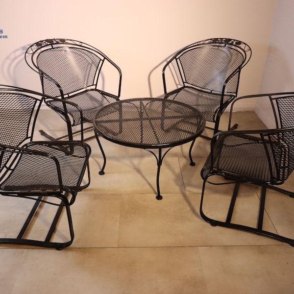 Woodard Wrought Iron Patio Furniture Etsy