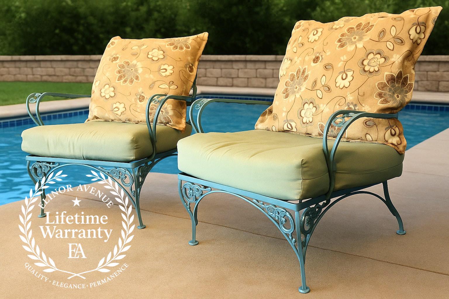 Outdoor Furniture Cushions Wrought Iron Patio Cushions Iron Patio