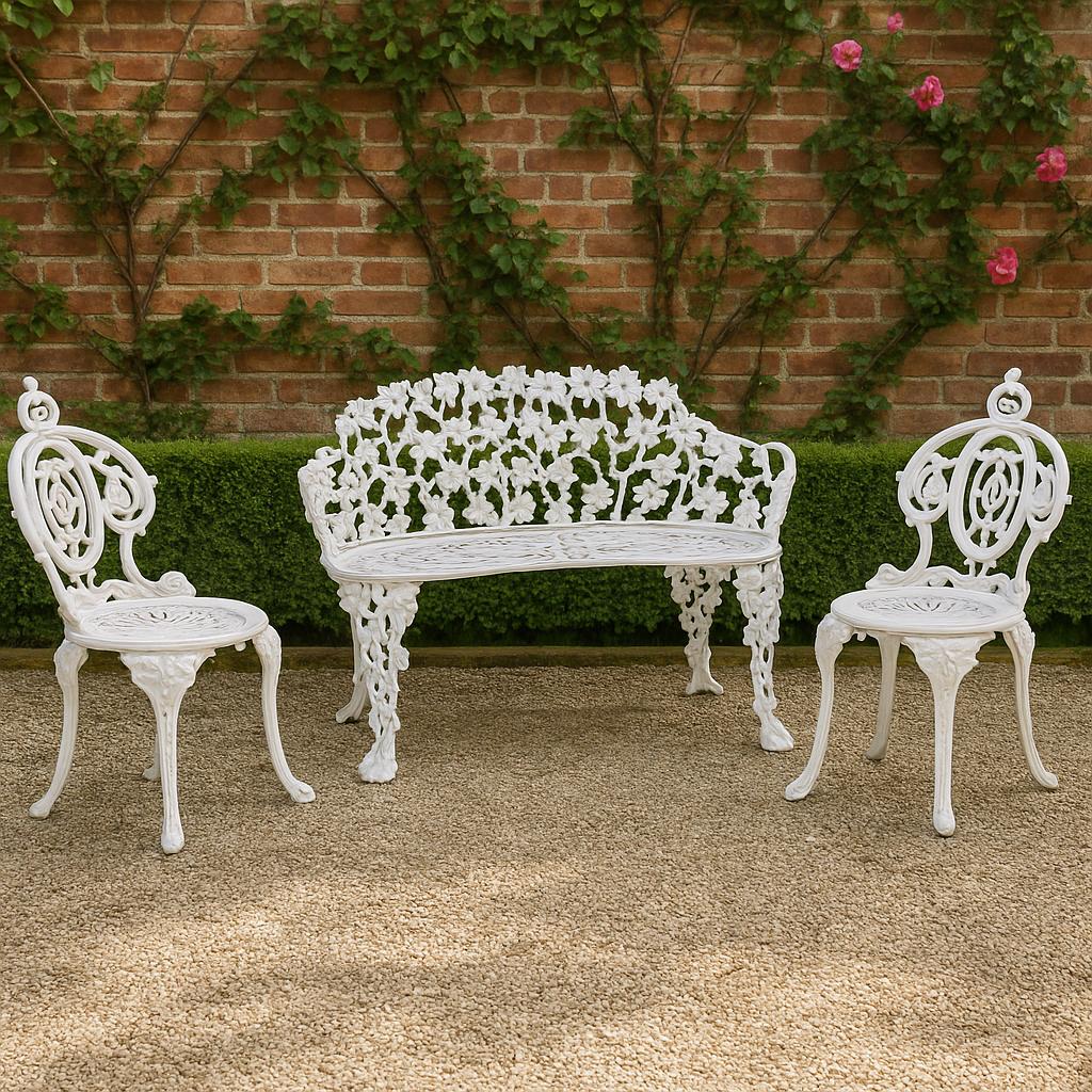 American Cast Iron Garden Suite, Grapevine Pattern, Atlanta Stove