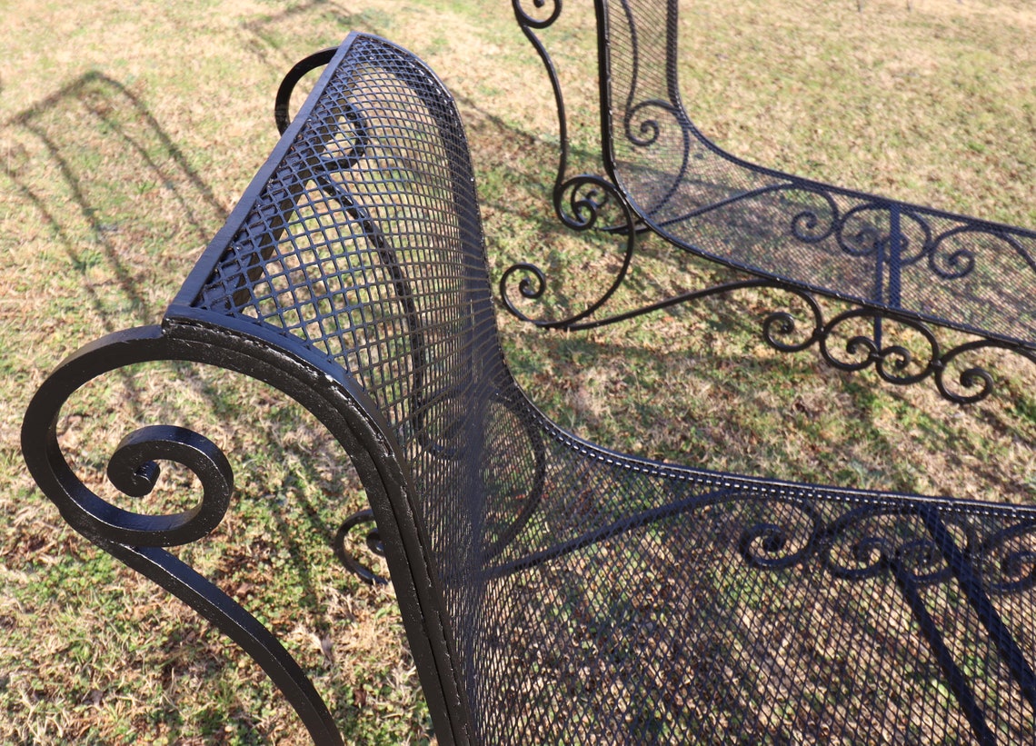 Antique Wrought Iron Chaise Loungers Etsy