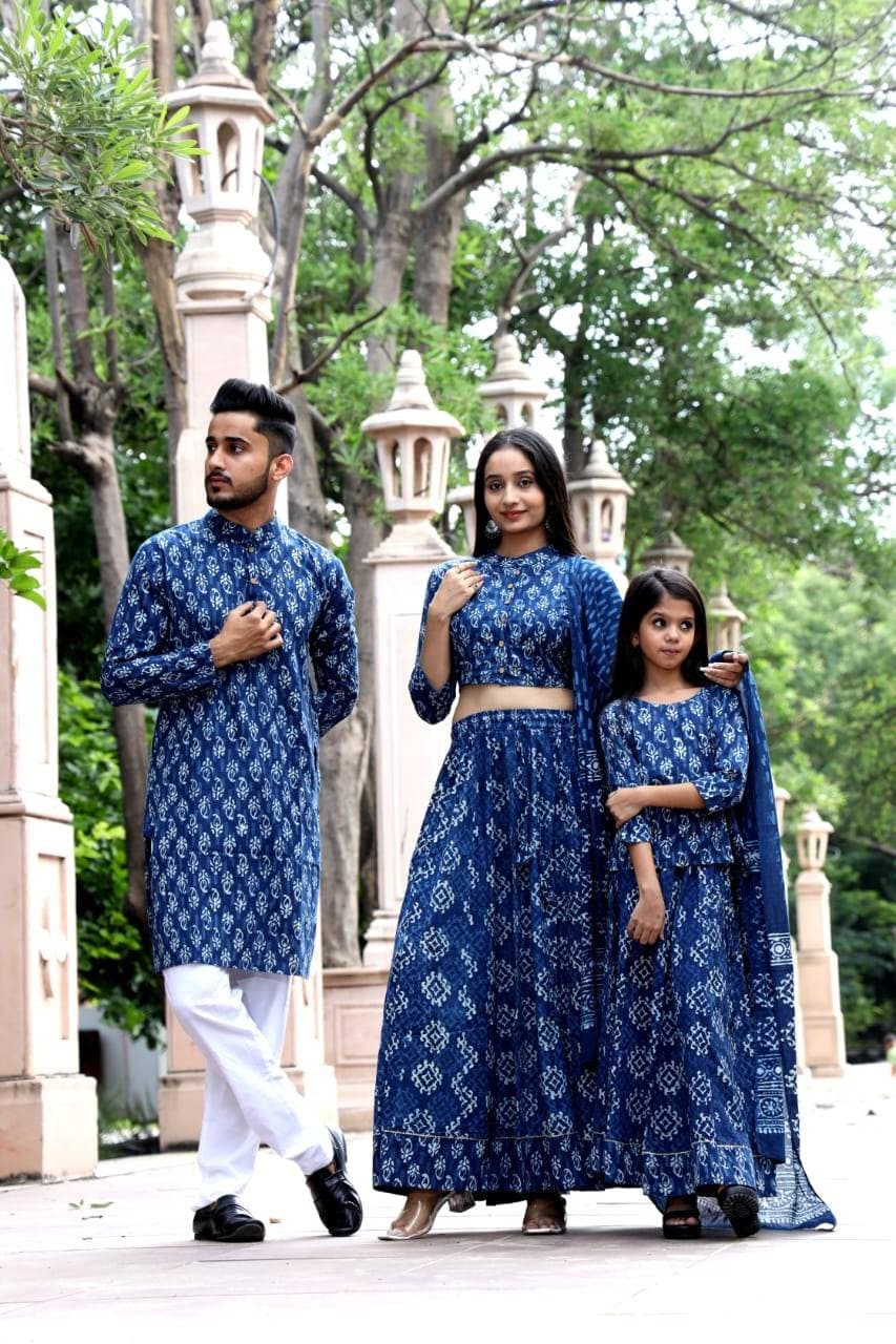 Family Dress for Birthday Mother Daughter Father Combo Dress Traditional  Family Combo Dress Online IBFFLYCMB1202G  iBuyFromIndia