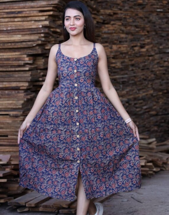 Cotton casual dresses shop for summer