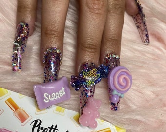 Kawaii Candy Press On Nails