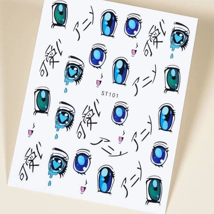 Anime Eyes Decals Etsy