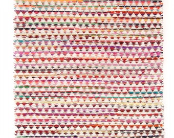 Sarva Multi Chindi Rag Rug and matching Cushion Cover