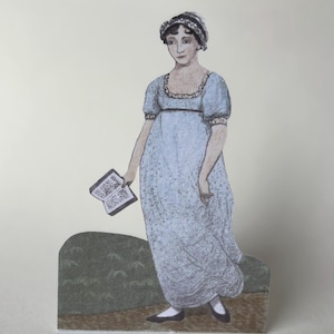 Jane Austen-uitgesneden kaart - wenskaart, jubileum, verjaardag, trots en vooroordelen