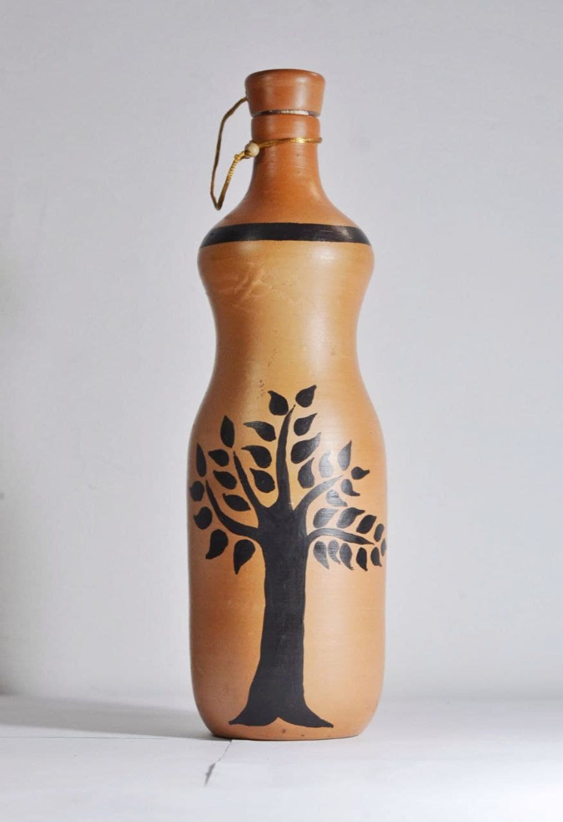 Handmade Clay Water Bottle Hand Formed Pure Clay Ceylon Etsy