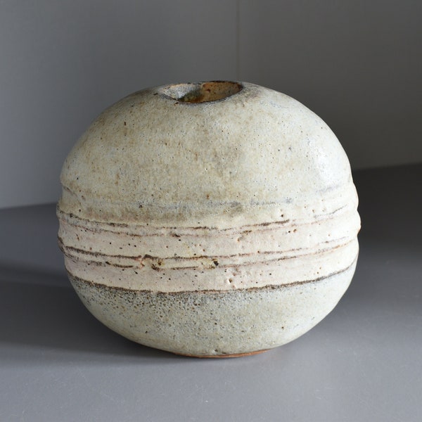 Alan Wallwork stoneware pebble form, hand built tactile nature inspired art pottery, c1960s - 12cm high
