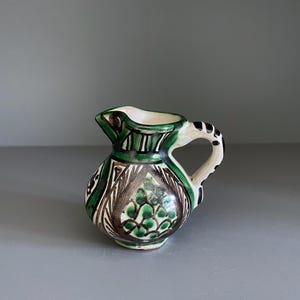 Jarra miniatura Domingo Punter, cerámica española pintada a mano - 7,6 cm (3 pulgadas)