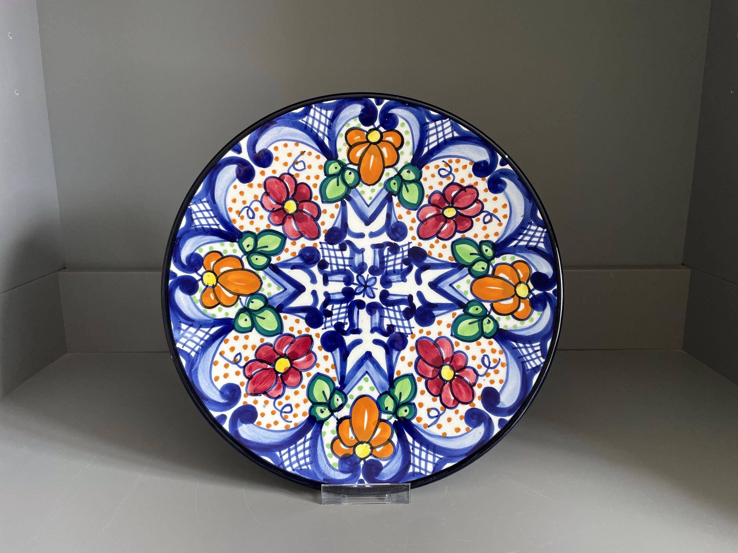 Decorative floral wall display plates - Etsy 日本