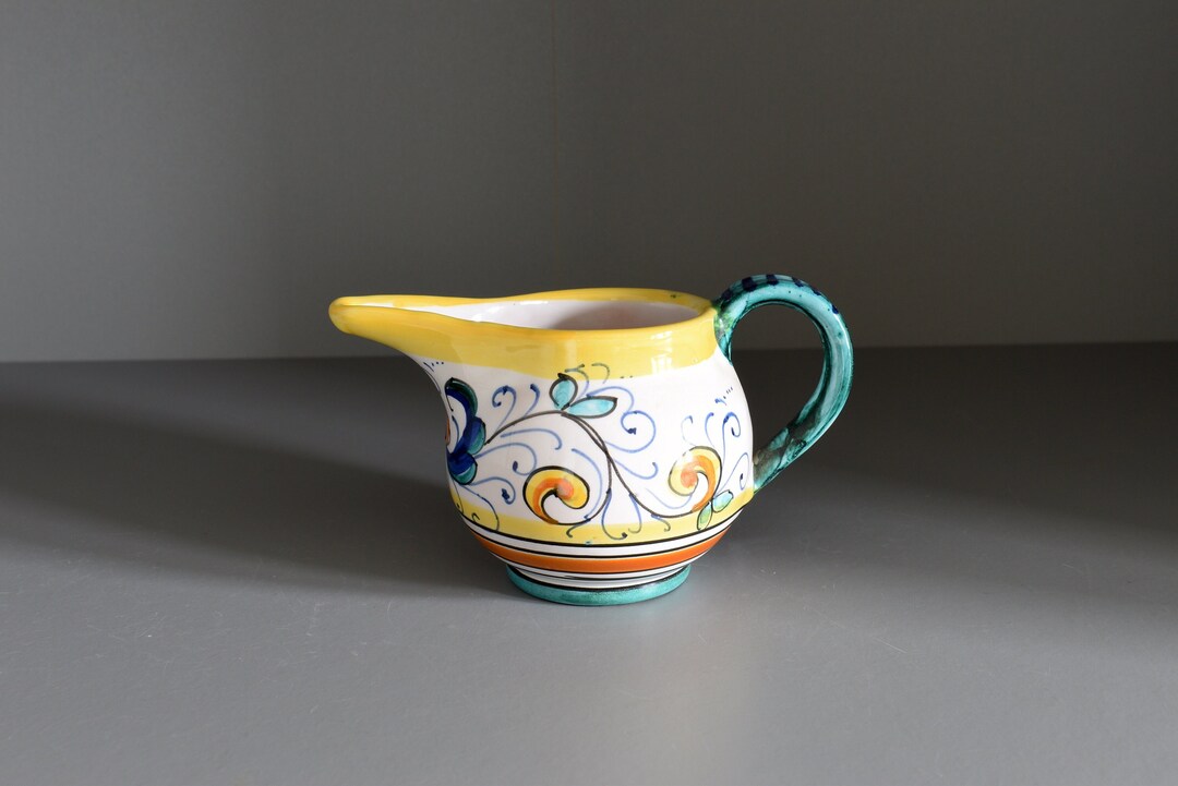 Sorrento Italian Pottery Miniature Jug or Creamer, Hand Painted in the