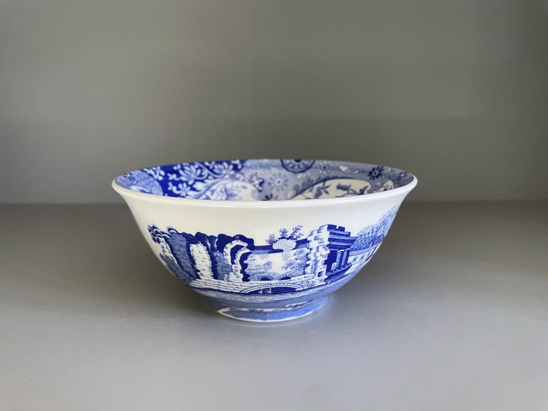 Spode Rice Bowls Spode Blue Italian Small Deep Rice Noodle Bowl, Date Marked 1995 - 5.5 ...