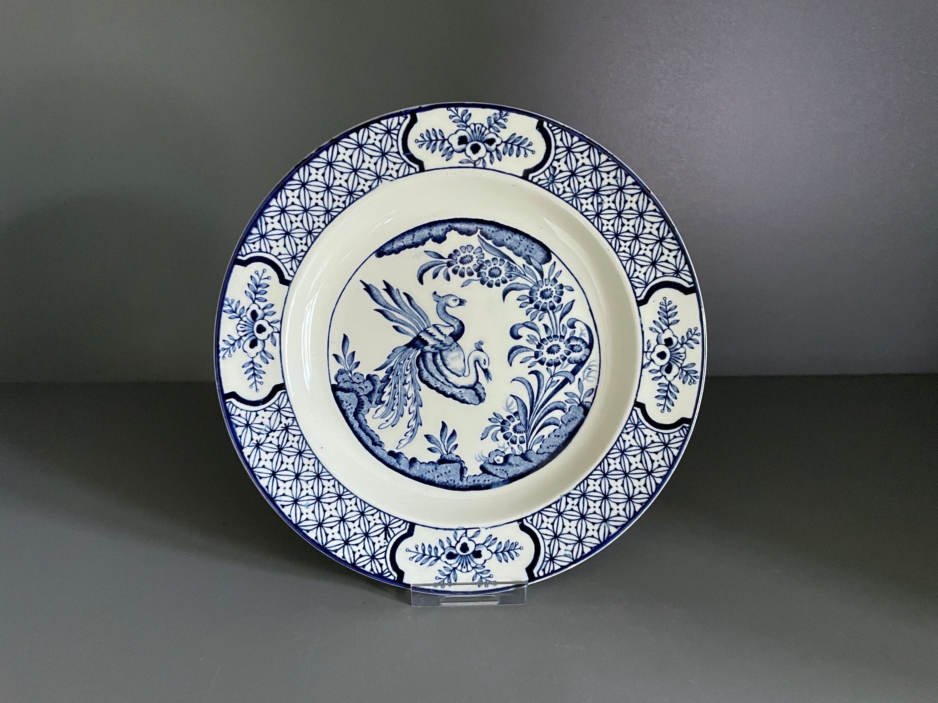 【BURSLEM】アンティーク　プレート BURSLEM】アンティーク プレート