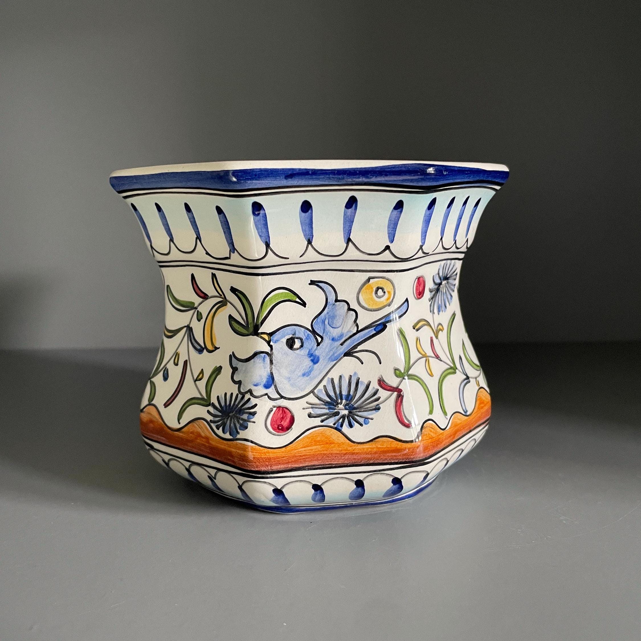 八角形の陶磁器花瓶 八角形の陶磁器花瓶