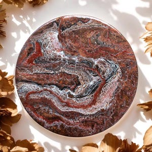 Black, Copper and Bronze Lazy Susan, Hand poured food safe Epoxy Resin on Bamboo, Geode Art, Geode Epoxy Resin, Housewarming Gift.