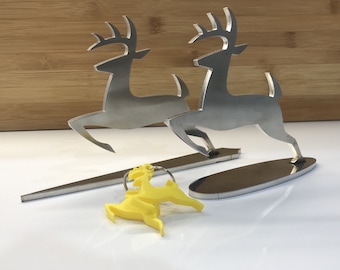 Hood Badge Emblem John Deere / Insignia Capo John Deere Inox